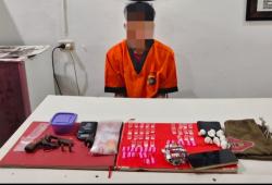 Pengedar Sabu Bersenpi Disergap Buser Narkoba Polresta Pangkalpinang