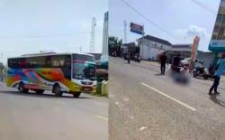 Bus Tabrak Sepeda Motor di Jalan Raya Bojonegoro–Babat, Satu Korban Meninggal Dunia