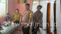 Suami di Polewali Mandar Aniaya Istri dan Anaknya Gunakan Parang Ditangkap Polisi
