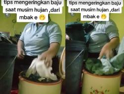 Viral, Magic Com Disebut Ampuh Keringkan Baju Saat Musim Hujan Tanpa Waktu Lama
