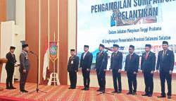 Yarham Yasmin Resmi Jabat Kepala Biro Pemerintahan, Berikut 7 Pejabat Baru Dilantik Gubernur Sulsel