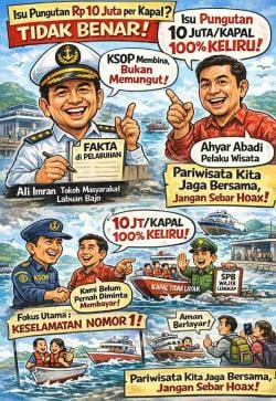 Isu Rp10 Juta per Kapal untuk KSOP Dibantah dan Dinilai Merusak Citra Pariwisata Labuan Bajo