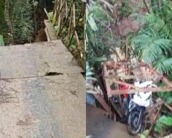 Jembatan Gantung di Lebak Ambruk, Lima Pelajar SMP Terjatuh ke Sungai