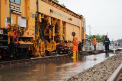 Normalisasi Jalur Pekalongan-Sragi Dikebut, Kereta Api Melintas dengan Kecepatan 40 Km per Jam