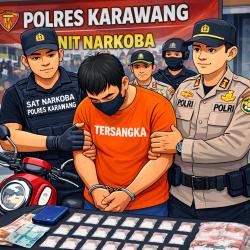 Polres Karawang Gagalkan Aksi Pengedar Sabu di Majalaya
