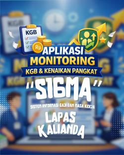 Kolaborasi Produktif: Magang Lapas Kalianda Ciptakan Aplikasi monitoring KGB dan kenaikan pangkat