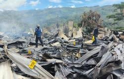 Polisi Selidiki Penyebab Kebakaran yang Hanguskan 100 Bangunan di Karubaga