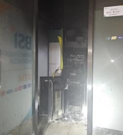Mesin ATM Dibakar dan Dibobol Maling di Pangkalan Lada, Bank BSI Rugi Hingga Rp1,67 Miliar