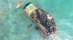 Kapal LCT Mutiara Garlib Samudra Kandas di Perairan Batam, Limbah B3 Tumpah