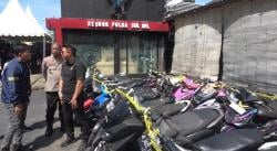 Ratusan Kendaraan Dicuri, Polisi Tangkap 4 Residivis dan Sita 35 Motor