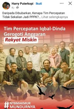 Tim Percepatan Gubernur NTB Disarankan Jadi PPPK, Ini Respons Resmi Pemprov