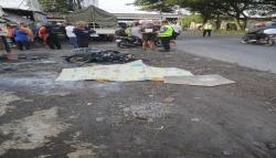 Laka Maut di Jalur Sragen–Ngawi, Pengendara Motor Perempuan Tewas di Lokasi