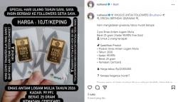 Waspada! Akun Instagram Mantan Wagub Jabar Diduga Kena Hack, Modus Giveaway Emas Antam