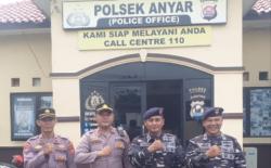 Commander Wish, Polsek Anyar Polres Cilegon Terima Kunjungan Kerja TNI AL Lanal Banten