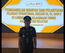 Tugas Baru Kadek, Resmi Jabat Pejabat Pemulihan Aset Kejati Kalsel