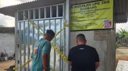 Polisi Segel Dua Pangkalan Gas Elpiji di Bangka