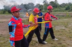Satpol PP dan Damkar Katingan Gelar Pelatihan Redkar untuk Tingkatkan Kesiapsiagaan Kebakaran