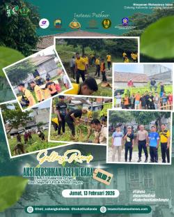 HMI Lampung Selatan Gelar Aksi Bersihkan Aset Negara Eks Kolonial 1883