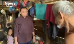 Rumah Terbakar dan Uang Simpanan Ludes, Tangis Kakek Rasil Pecah Saat Dikunjungi Ketua DPRD Polman
