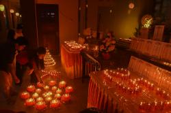 Potret Penyalaan Pelita Imlek 2026 di Palembang