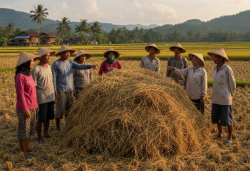Tak Lagi Bakar Jerami, Petani Ngraho Pilih Cara Ini untuk Suburkan Tanah