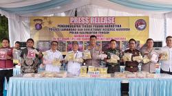 Polres Lamandau Tangkap Dua Kurir, Sita 35 Kg Sabu dan Belasan Ribu Butir Pil Ekstasi