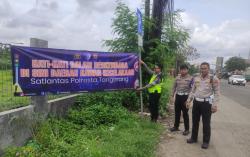 Cegah Korban Bertambah, Titik Rawan Pasar Kemis Dipasang Spanduk