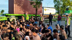 Ratusan Remaja Terjaring Razia Balap Liar di Jalan Raya Arteri Porong Sidoarjo, 232 Motor Diamankan