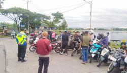 Razia Balap Liar di Makassar, Puluhan Motor Brong Diamankan Polisi