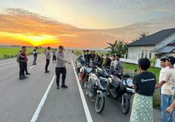 Ramadan Terganggu Raungan Knalpot, Pebalap Liar Kocar-kacir Disergap Polisi