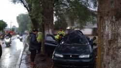 Diduga Kurang Hati-hati Sedan Tabrak Pohon di Lamongan, 2 Penumpang Tewas