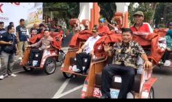 Transportasi Rakyat Naik Kelas, 220 Becak Listrik Hadir untuk Pengemudi di Nganjuk