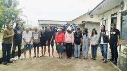 Polsek Wonomulyo Tangkap 9 Orang Terduga Pelaku Penyerangan Dengan Senjata Tajam di Depan Kafe