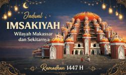 Jadwal Imsakiyah 11 Ramadan Wilayah Makassar dan Sekitarnya pada 1 Maret 2026