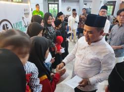 FPKS Santuni Puluhan Anak Yatim, Soroti Stabilitas Harga Sawit di Momen Ramadan