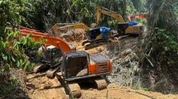 Tambang Emas Ilegal Madina Diobrak-abrik, 14 Ekskavator Jadi Barang Bukti