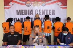 Kapolresta Mamuju Rilis 6 Kasus Narkotika, 8 Tersangka Diamankan Awal 2026