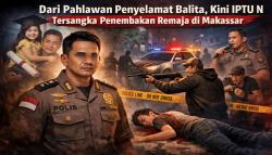 Sosok IPTU NM: Pahlawan Penyelamat Bilqis Kini Jadi Tersangka Penembakan Remaja di Makassar