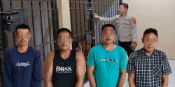Polisi Kepung Rumah Warga di Gadingrejo, Empat Pelaku Judi Kartu Tak Berkutik