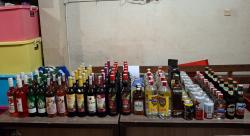 Ratusan Miras Ilegal Disita dalam Razia Sat Resnarkoba Polresta