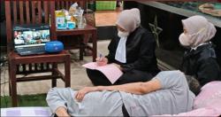 Terdakwa Korupsi Percada Sukoharjo Jalani Sidang dari Tempat Tidur, Dihadirkan via Zoom