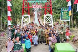 Pangdam IV Diponegoro Resmikan Jembatan Garuda, Warga 2 Desa di Kedungjati Kini Lebih Dekat