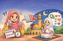 Boleh Nggak Sih Minum Obat Penunda Haid Biar Puasa Full Sebulan? Ini Penjelasan Ulama