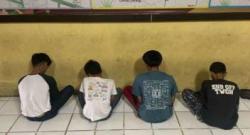 Polisi Tangkap Empat Remaja Diduga Hendak Tawuran Pakai Sajam di Jalan Banten Lama