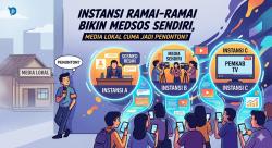 Instansi Ramai-Ramai Bikin Medsos Sendiri, Media Lokal Cuma Jadi Penonton?