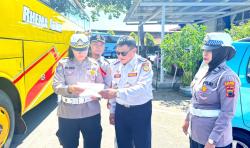 Pastikan Angkutan Lebaran Aman, Dishub Sukoharjo Gelar Ramp Check di Terminal