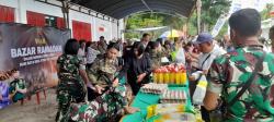 Kodim 1618 TTU Gelar Bazar Ramadan Murah, Warga Tebus Paket Sembako Rp100 Ribu