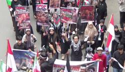 Aksi Bela Palestina di Makassar, Massa Long March 1 Kilometer Menuju Monumen Mandala