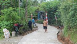 Jalan TMMD Buka Akses Ekonomi Penyadap Pinus dan Wisata Hutan di Somagede Kebumen