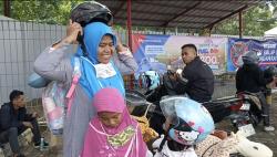 Mudik Lebaran 2026 Kendarai Motor Karawang-Madiun: Ibu Ini Ajak Dua Anak Touring 24 Jam demi Hemat